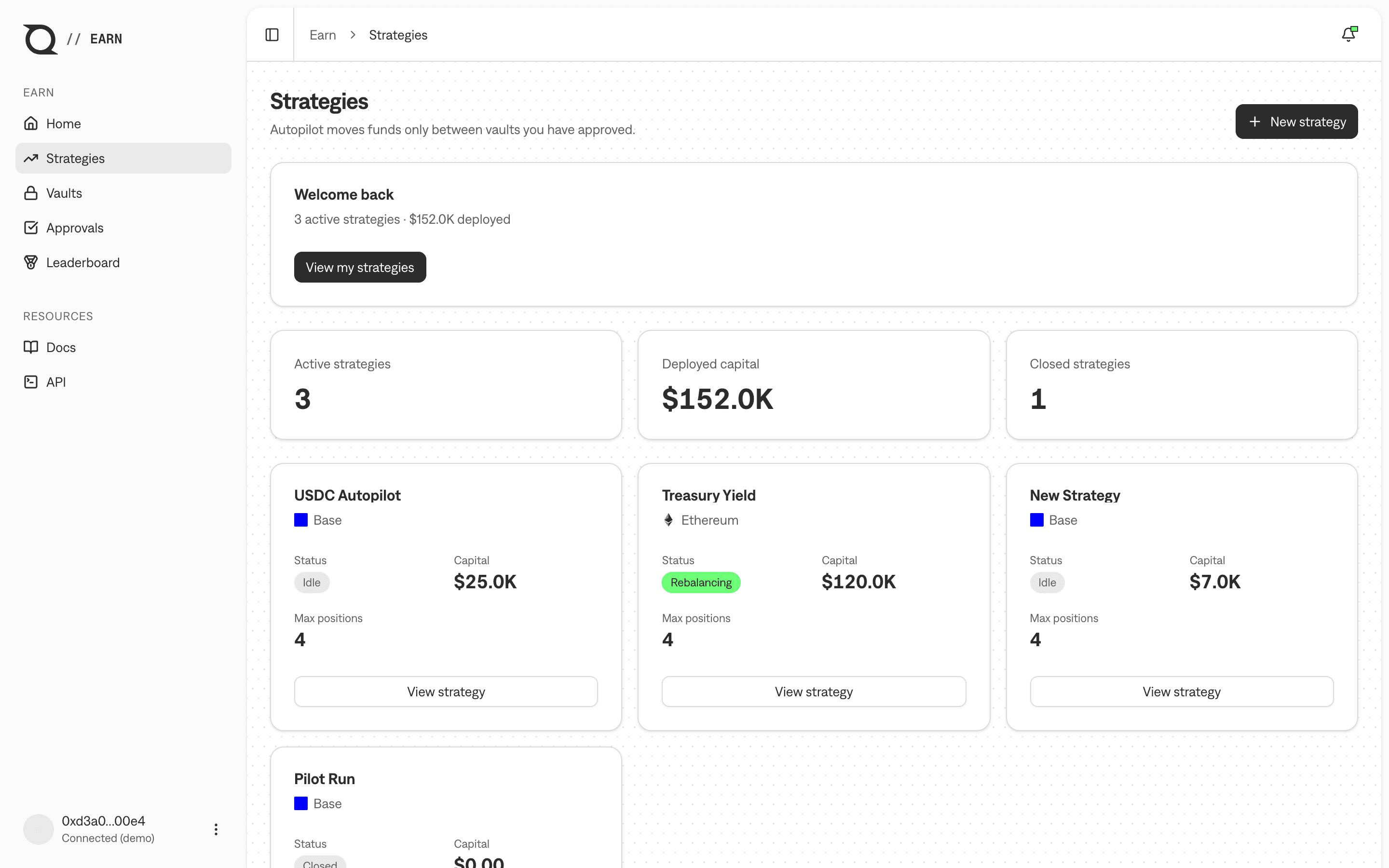 Earn: gestión de estrategias en computadora